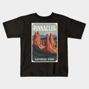 Pinnacles National Park Vintage Travel Poster Kids T-Shirt